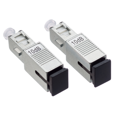 10dB ST FC UPC Fiber Optic Attenuator Single Mode For Telecommunication