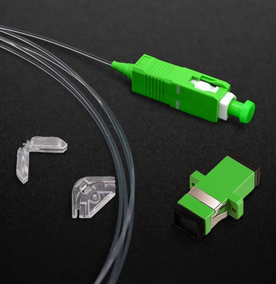 1 Core Optical Fiber Patch Cord LC APC To SC APC 10M Indoor Invisible Single Mode