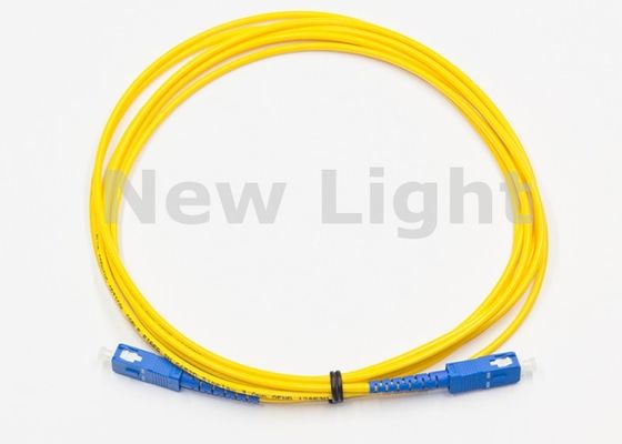 SC SC Single Mode Optical Fiber Patch Cord 2.0mm Diameter High Return Loss Simplex Design