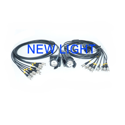 Odc-Odc 4 Cores 5mm Armored Fiber Optic Patch Cord Outdoor Waterproof For FTTA