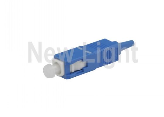 SC Singlemode Fiber Optic Connectors 0.9mm Diameter 62.5 / 125um with Low Insertion Loss for Wide Area Networks