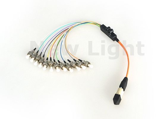 Colorful Single Mode 12 Core MPO MTP Cable for Data Center and Storage Area Network
