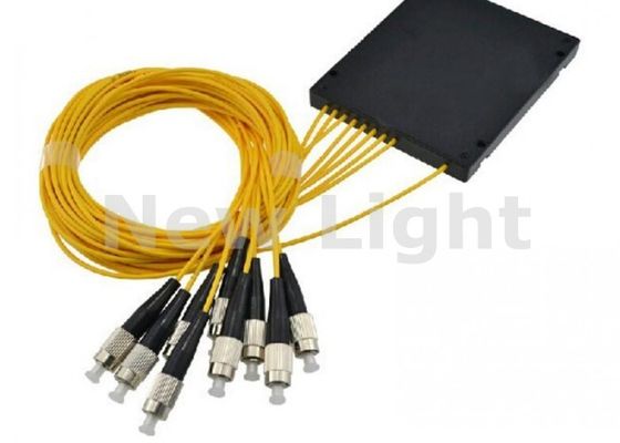 1x8 PLC Fiber Optic Splitter Single Mode with FC UPC Connector for FTTH and PON Networks