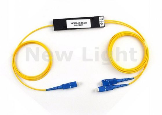 Single Mode SC UPC MINI PLC 1x2 Fiber Optic Splitter for High-Density Output Applications