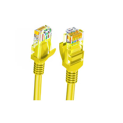 Cat6a Double Shielding UTP Patch Cord with 25AWG Bare Copper and Gold Plated Connectors
