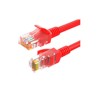 Pure Copper 4P UTP Patch Cord with 25AWG Bare Copper Cable and 3u Gold Plated Connectors UL Certificated