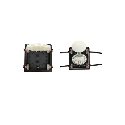 Waterproof IP68 Horizontal Fiber Optic Splice Closure with Lock Panel 24 Core Capacity Inline Design