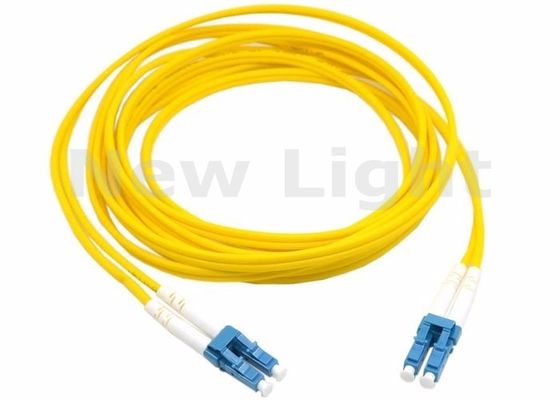 Single Mode LC-LC Fiber Jumper Cable with 2.0mm Diameter and UPC Polish for High-Speed Data Transmission