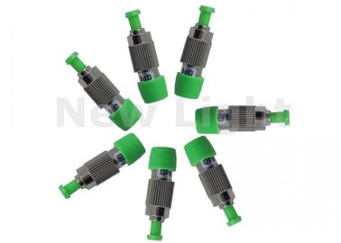 Green Fiber Optic Attenuator Single Mode FC APC Female To Male 5 dB Attenuator