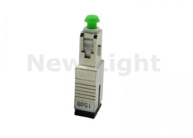 SC APC Female To Male 15 DB Attenuator , Single Mode Fiber Attenuator For Fiber Optic System