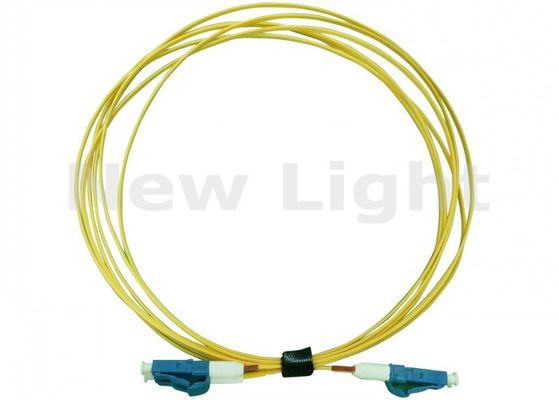 Yellow LC-LC Fiber Patch Cord with PVC Material and 3 Meter Length for Reliable Connectivity
