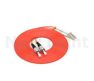 FC-LC multimode Optical fiber patch cord , Orange PVC / LSZH  0.9 / 2.0 / 3.0 MM cable