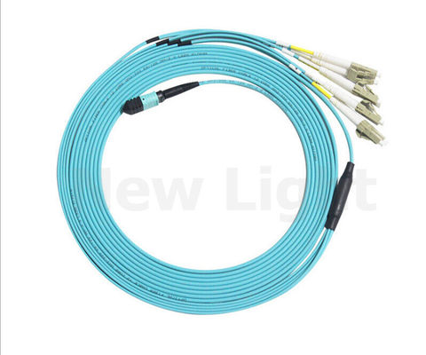 12 Core OM3 MPO MTP Cable 3.0mm Female to LC Fanout Fiber Optic Patch Cord