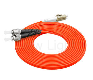 multi mode ST-LC connector optical fiber patch cord 3.0mm duplex PVC orange cable
