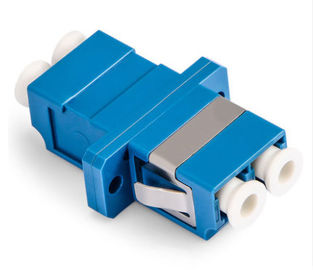 LC Duplex Fiber Optic Adapter Single Mode Small Size Large Capacity For CATV