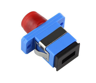 SC - FC / ST Fiber Optic Adapter Plastic / Metal Material Low Insertion Loss For Cable