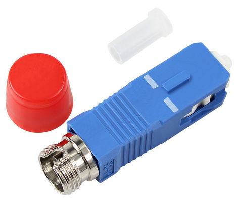 FC to SC Single Mode Fiber Optic Adapter with UPC Polishing and Blue Housing for CATV Application
