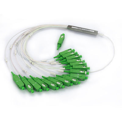 Stainless Mini Single Mode Fiber Optic Splitter with 1x16/32 SC APC Connectors for High Reliability