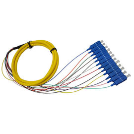 2 M Fan - Out  Fibre Optic Tails SC Connector For ATTV / Optical Distribution Frame