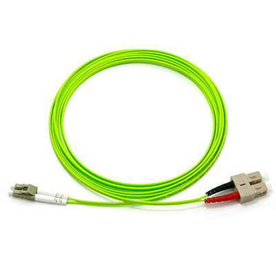 OM5 1m LC UPC - SC UPC Duplex Fiber Optic Patch Cable 2.0mm LSZH Multimode