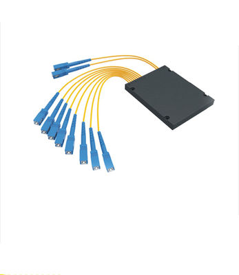 2x8 PLC Fiber Optic Splitter with 1260-1650nm Wavelength and Low Insertion Loss for CATV and FTTX