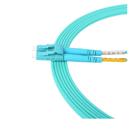 Multi Mode OM3 Duplex Optical Fiber Patch Cord with LSZH Material Jacket and 3.0mm Diameter