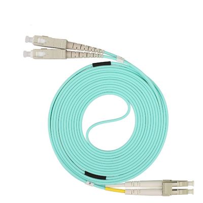 LC-SC Multimode Fiber Patch Cable 10 Meter LSZH Jacket 50/125um for High-Speed Data Transfer