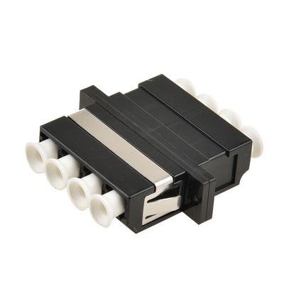 Black Color Four Cores Fiber Optic Adapter for SC Connectors with Low Insertion Loss
