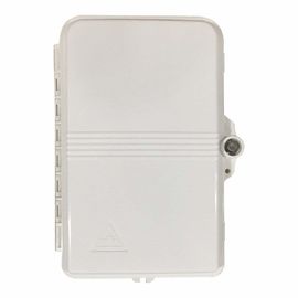 ABS CATV Fiber Optic Termination Box 8 Core SC Adapter With White Color