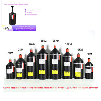 Military-Grade UAV Fiber Optic with High-Speed Data Transmission, Single Mode Fiber, and Aluminum Alloy Housing for Defense Operations