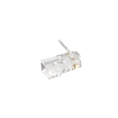 Fluke Certified Transparent RJ45 Plug with Pure Copper Contacts for Gigabit Ethernet
