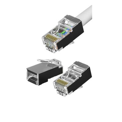 CAT7 600MHz RJ45 Connector with Gold-Plated Contacts and Bulk Discount Options