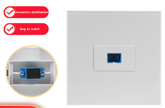 Flame Retardant LC/SC Socket with Universal Compatibility and 86 * 86 mm Size for 5G Networks