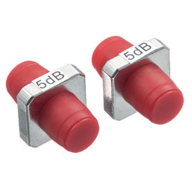 FC - FC PC Fixed Optical Attenuator Plug - In Red Cap Type High Temperature Resistance