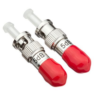 ST Female to Male Fiber Optic Attenuator with High Power 1W and 1-30dB Attenuation for Single Mode Applications