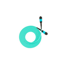 Male - Male MPO MTP Cable OM3 - 300 50 / 125 12 Core With Low Insertion Loss