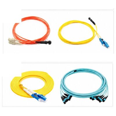 Pre Terminated Breakout Fiber Optic Pigtail LC SC OS2 G652D SM Factory Pre Polished No Field Polish