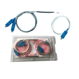 Low Insertion Loss Wdm Components 1 Meter G657A1 0.9mm Steel Tube 1310/1550nm FWDM