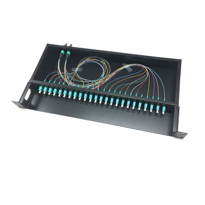 Fiber Optic Distribution Frame MPO/MTP Cassette with 16C/32C Ribbon Fiber and Low Insertion Loss 0.35dB for Data Center