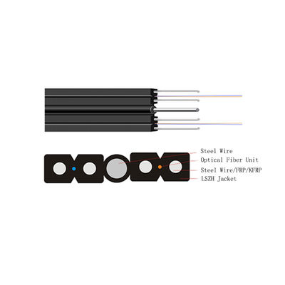 Self-supporting FTTH Drop Cable with LSZH Jacket and G652A1 Singlemode Fiber for Aerial Applications