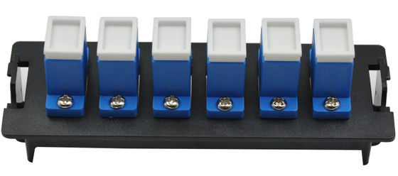Plastic Material 12 Port SC Duplex Fiber Optic Patch Panel with Clip Installation for 19 Inch 1U Distribution Box