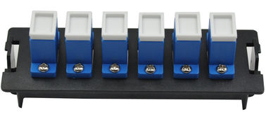 Plastic Material LC Duplex Fiber Cable Patch Panel 12 Port Singlemode / Multimode