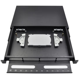 19 Inch 24 Port ODF Fiber Optic Patch Panel Termination Box Easy For Operation
