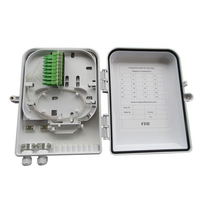 16 Core ABS Material FTTH Termination Box Wall Mountable for FTTX Access System