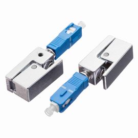 SC Bare Fiber Adaptor Square Shape Single Mode UPC Polishing