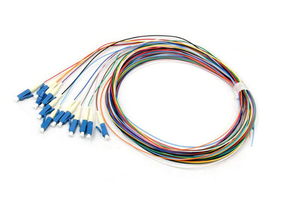 LSZH 12 Color 1m Fiber Optic Pigtail with SC E2000 FC ST Connectors for Stable Performance