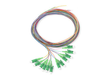 LC Connector Single Mode Fiber Optic Pigtail 0.9mm Cable 12 Colors