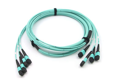 48 Fiber Patch Cord Trunk MPO MTP Cable , 4*12 Fiber MPO Optic Jumper
