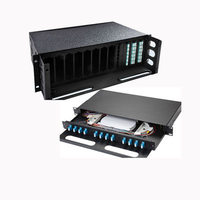 1RU Rack Mount Fiber Optic Patch Panel with 36 Ports and Drawer Style for Easy Cable Management