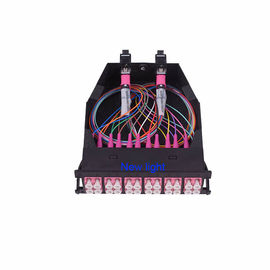 Metal Fiber Optical Box With Adapter / ODF MPO-LC Fiber Optical 12 Core Cassettes LGX Box
